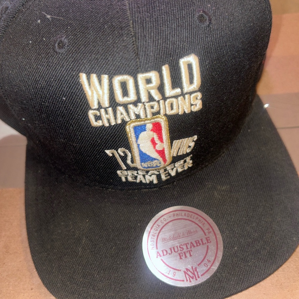 Black World Champions Snapback Hat